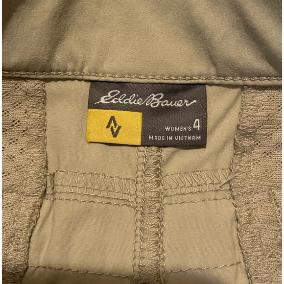 Eddie Bauer Horizon Shorts Womens 4 Beige - Picture 4 of 9